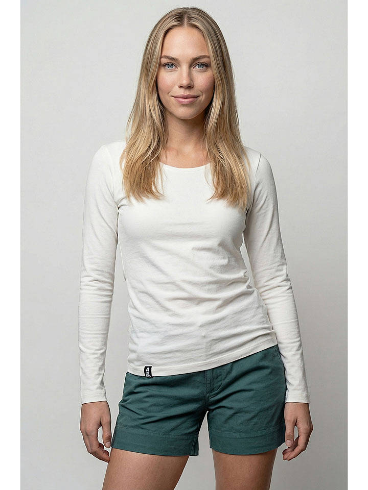 alife and kickin Longsleeve "Evelyn" in Weiß - S