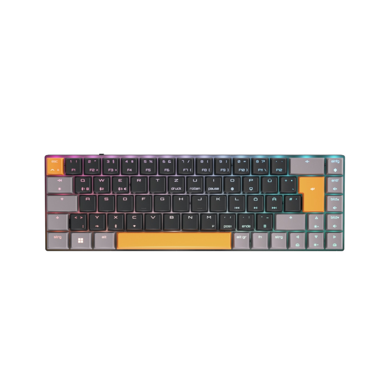 Cherry XTRFY Cherry MX-LP 2.1 Compact Wireless Gaming Tastatur schwarz G80-3860LVADE-2