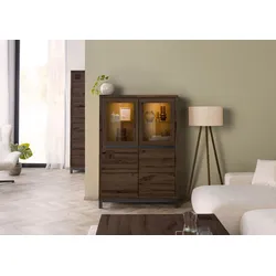 Vitrine Kernbuche 103x40x148 tabacco braun geölt VILLANDERS #202