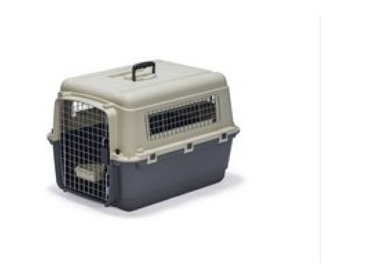 KARLIE Caisse de transport pour chien Nomad, gris/blanc (68x51x47 cm)