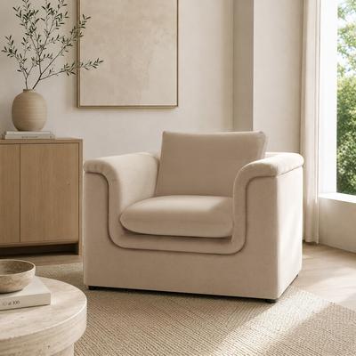 Manhattan Comfort Haven Upholstered Living Room Accent Chair