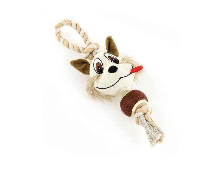 Tier-Intelligenzspielzeug SWISSPET Crazy-Fox , beige (natur), L:40cm, Tierspielzeuge, Tier-Intelligenzspielzeug