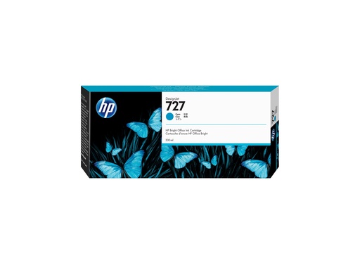 HP 727 - 300 ml - mit hoher Kapazität - Cyan (F9J76A)