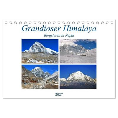 Grandioser Himalaya, Bergriesen in Nepal (Tischkalender 2027 DIN A5 quer), CALVENDO Monatskalender