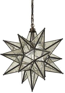 Moravian Star Pendant - Bronze with Mercury Glass - Ballard Designs