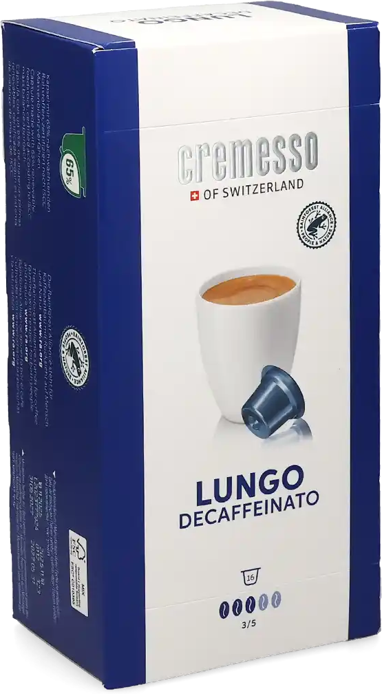Cremesso   Lungo Decaffeinato - 16 capsules voor Cremesso