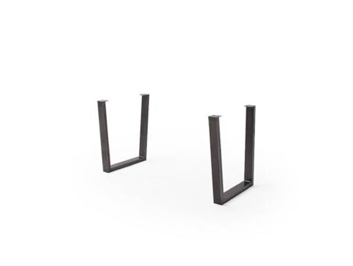möbelando Tischgestell >Calabria< (2er-Set) in anthrazit - 73x74x8 (BxHxT)