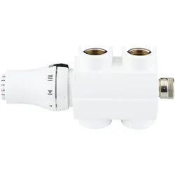 Danfoss VHS Ventilset RAL 9016 Heizkörper R 1/2, Durchgang