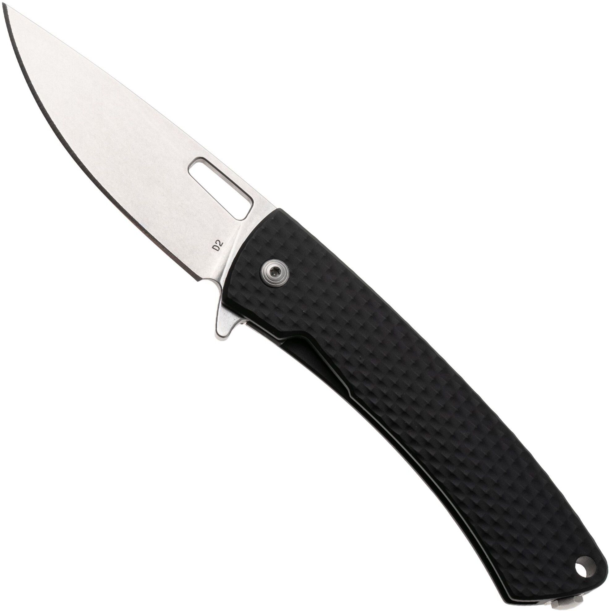 DPx Gear DPx Aculus DPACF053, Stonewashed D2, Diamond Black Aluminum coltellino tascabile