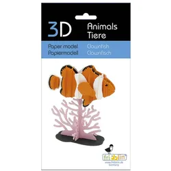 3D Tiere Papiermodell - Clownfisch
