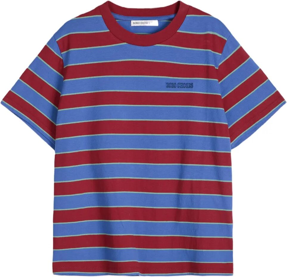 Bobo Choses T-shirt Rayures Coton Bleu XS