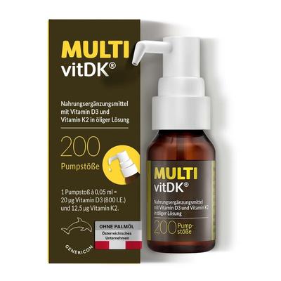 Multivitdk Lösung Vitamin D3+K2 10 ml Pumplösung