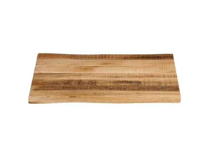 KTHLBRH Ersatz-Tischplatte 80 x 80 x 3,8 cm Massivholz Mangoholz Rustikale lebende Kanten, pflegeleichte Oberfläche, kombinierbar mit verschiedenen Untergründen