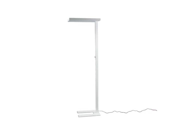 Arcchio LED Lampadaires de bureau Logan Basic à intensité variable (Moderne) en Blanc Aluminium e. a. pour Bureau (à 2 lampes\,)\, Lampe lampe travail lampadaire