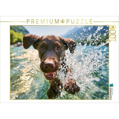 CALVENDO Puzzle Platsch! So geht Sommer | 1000 Teile Lege-Größe 64 × 48 cm Foto-Puzzle für glückliche Stunden, von , Calvendo Puzzle