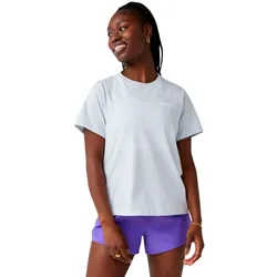Brooks Damen Graphic Short Sleeve blau