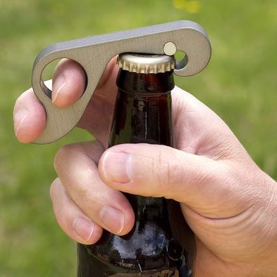Uplifted Trends One Handed H Type Bottle Opener Effortless Wine & Bottle Opening Tool silver