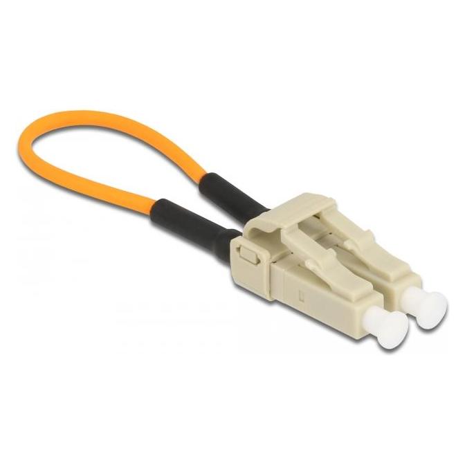 Delock LWL Loopback Adapter LC / OM2 Multimode beige (86930)