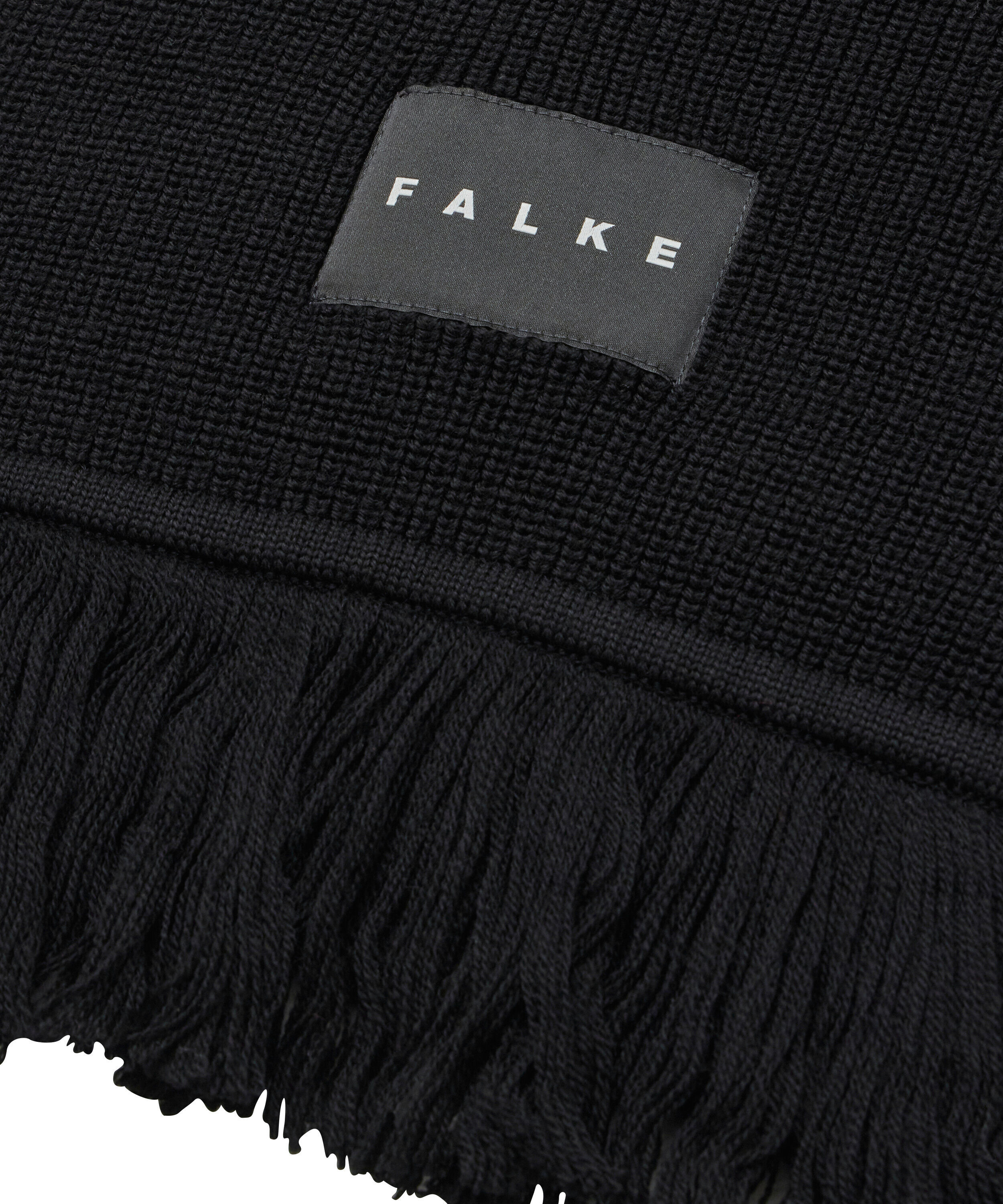 Schal FALKE "FALKE Schal", Kinder, Gr. onesize, schwarz (schwarz (3000)), Modetücher Schal