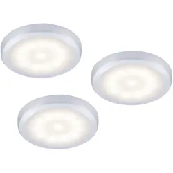 LED-Unterbauleuchten 3er Set, inkl.Anschlussleitung, silber
