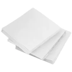 MONOUSO - Cocktail-Servietten aus Papier 20x20cm 2-lagige Weiß (100 Stück)