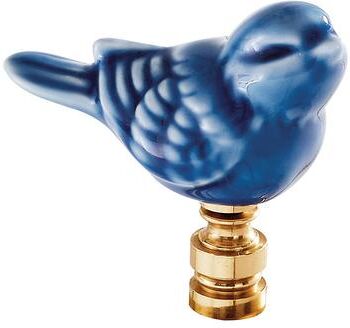 Porcelain Bird Lamp Finial - Blue - Ballard Designs