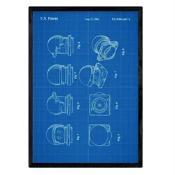 POSTER Lego Bausteine Patent A3 Rahmenlos