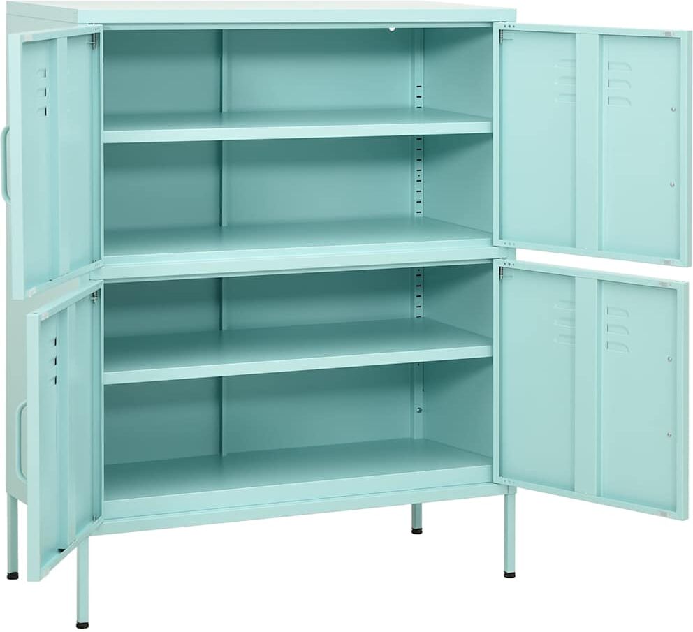 vidaXL Armoire de rangement Vert menthe 80x35x101,5 cm Acier