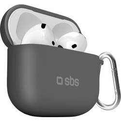 sbs mobile Audiochip-Board Passend für (Kopfhörer):In-Ear-Kopfhörer Abnehmbarer Metallring zur Befestigung Schwarz TEAPSILCOV4K