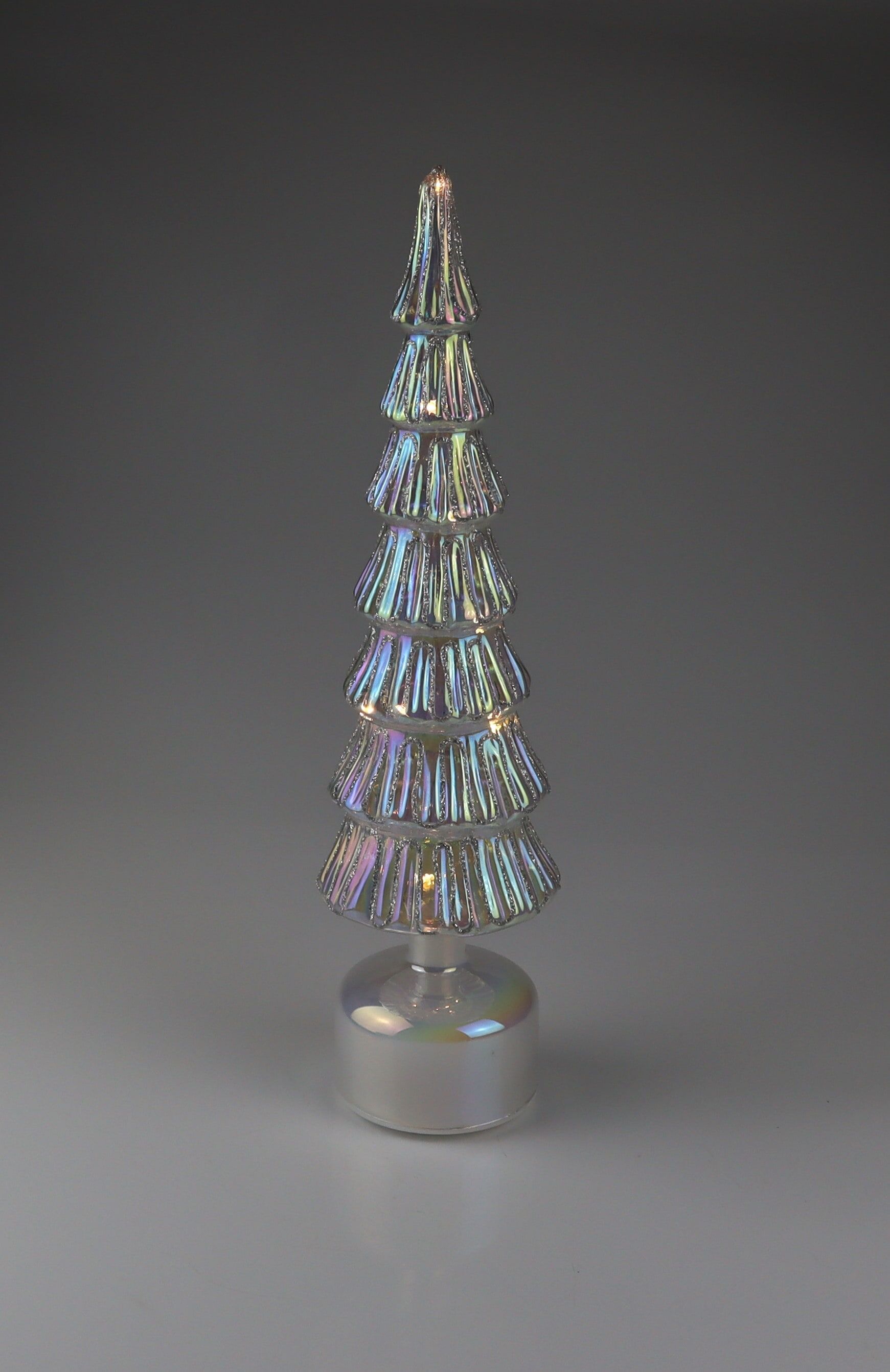 LED Dekoobjekt AM DESIGN "routierender Tannenbaum", klar, H:41cm, Leuchten, LED Dekoobjekt, H: 41 cm klar H: 41cm