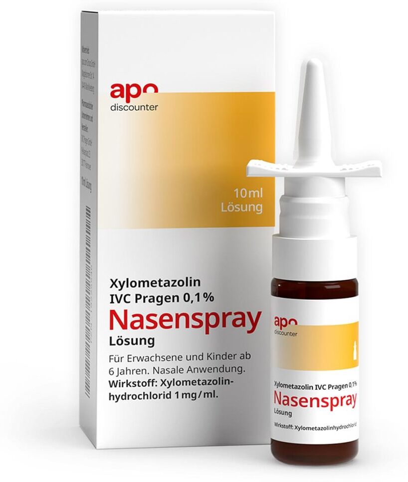 Nasenspray Xylometazolin 0,1 % Lösung von apodiscounter 10ml