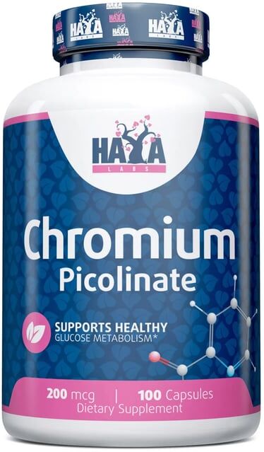 Haya Labs Chromium Picolinate 200 mcg 100 Caps