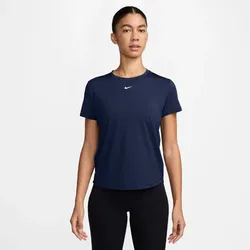 NIKE One Classic Dri-FIT T-Shirt Damen 410 - midnight navy/white L