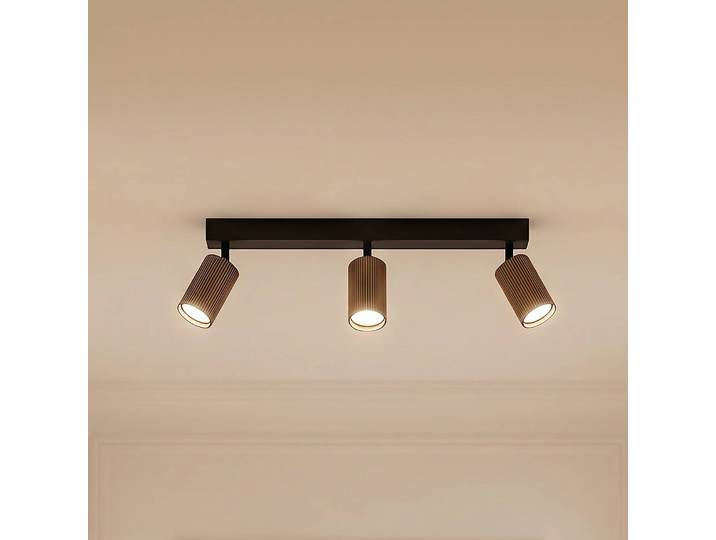 Deckenstrahler Tune, 3-flammig, braun, Metall, Länge 66 cm Tune TK Lighting, dimmbar, braun / rost, für Wohn- / Esszimmer, Aluminium