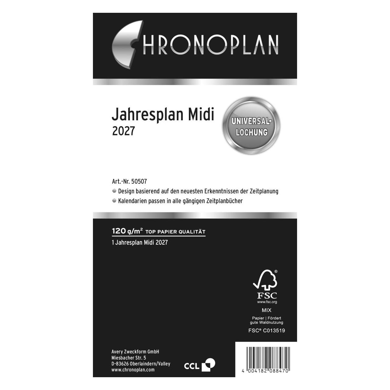 Chronoplan Jahresplan (MIDI) (50507)
