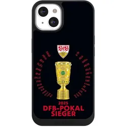 Nivocase Handyhülle für Apple iPhone 13 Hülle NIVOpure Case Schwarz Offizielles Lizenzprodukt Pokal VfB (Apple iPhone 13), Smartphone Hülle, Schwarz
