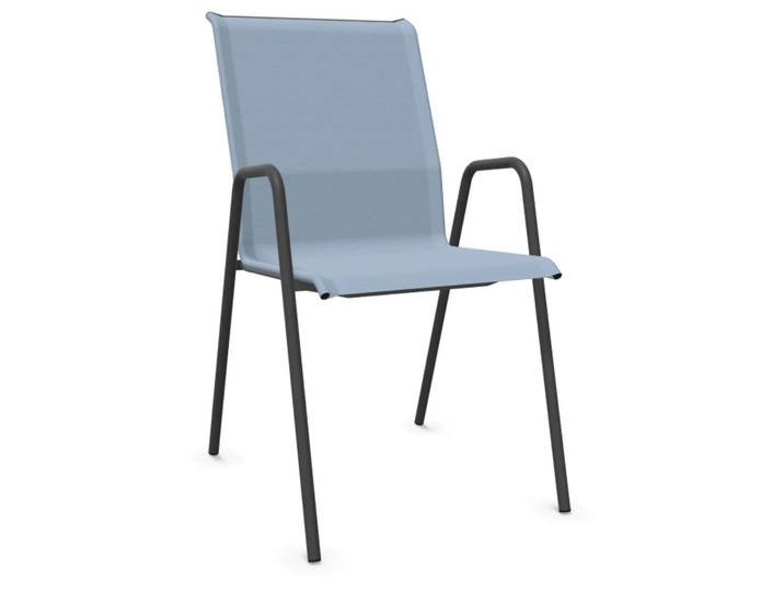 Textil-Sessel Locarno von Schaffner / Farbe: Eisblau / Grösse: 53 x 65 cm