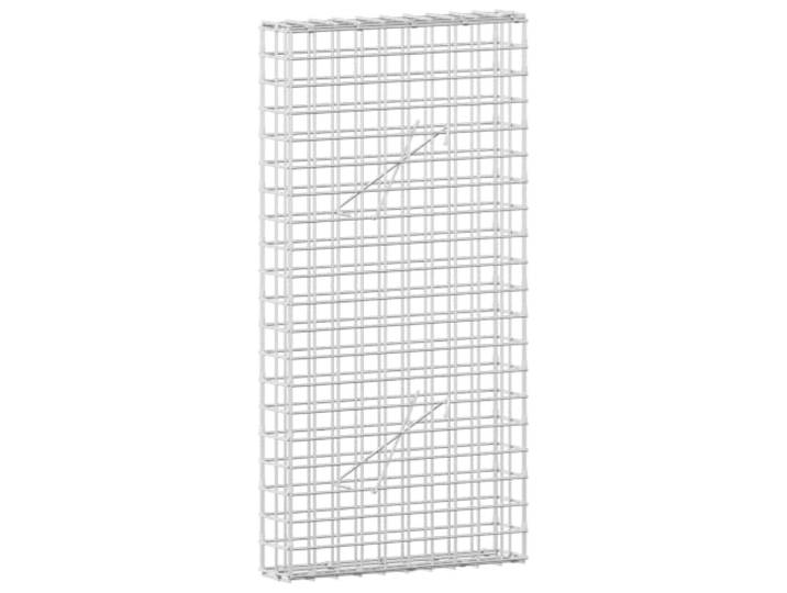 vidaXL Gabion mit 5 mm Draht und 5x5 cm Maschen 50x10x100 cm 25 Längen, 4 Höhen, 4 Breiten , Einfachen Haken-und-Clip system, Stabile konstruktion für draußen