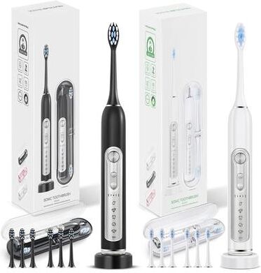 Uplift Essentials Rechargeable High Performance Sonic Electric Toothbrush For Adults And Kids pink