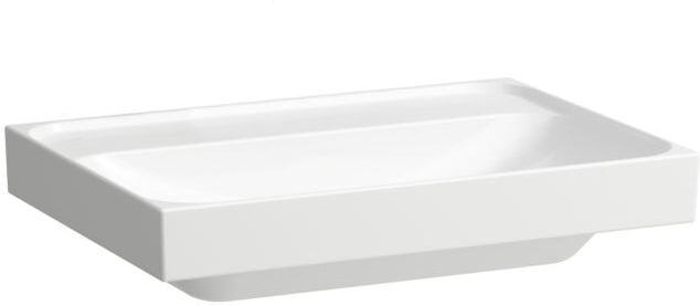 Laufen Meda Aufsatzwaschtisch H8161140001121 65x46cm, ohne Überlauf, ohne Hahnloch, weiß