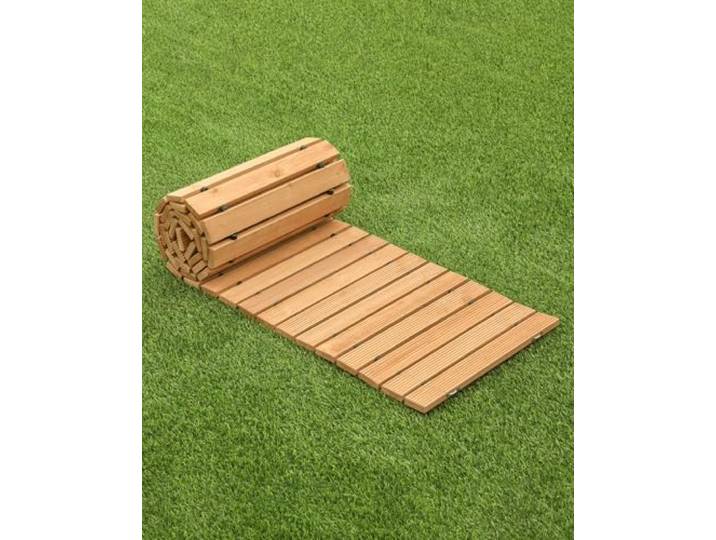 VEVOR Chemin de Jardin en Bois\, 244x43 cm\, Allée de Jardin Droite Déroulante Antidérapante Décorative en Cèdre avec Connexion par Câble Métallique\, pour Fêtes\, Mariages\, Cour\, Terrasse\, Extérieur