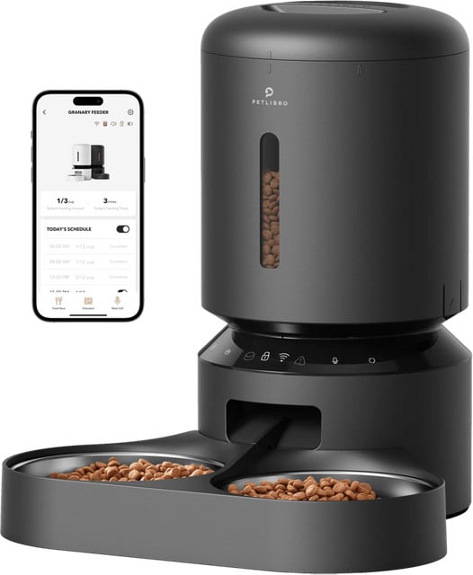 Petlibro Automatische Voerbak met Wifi dual PLAF103 Zwart