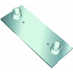 Alutruss DECOLOCK DQ2-WPS Wandplatte sw, Montage Lichttechnik, Schwarz