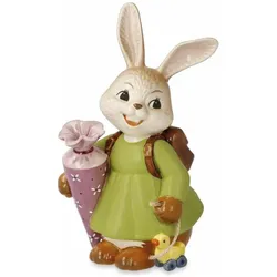Goebel, Osterdeko, Figur Hasenmädchen Erster Schultag, Steingut, Bunt, 12 cm, 66846101