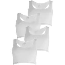 Schiesser Mädchen Bustier Long Life Rib 4er Pack