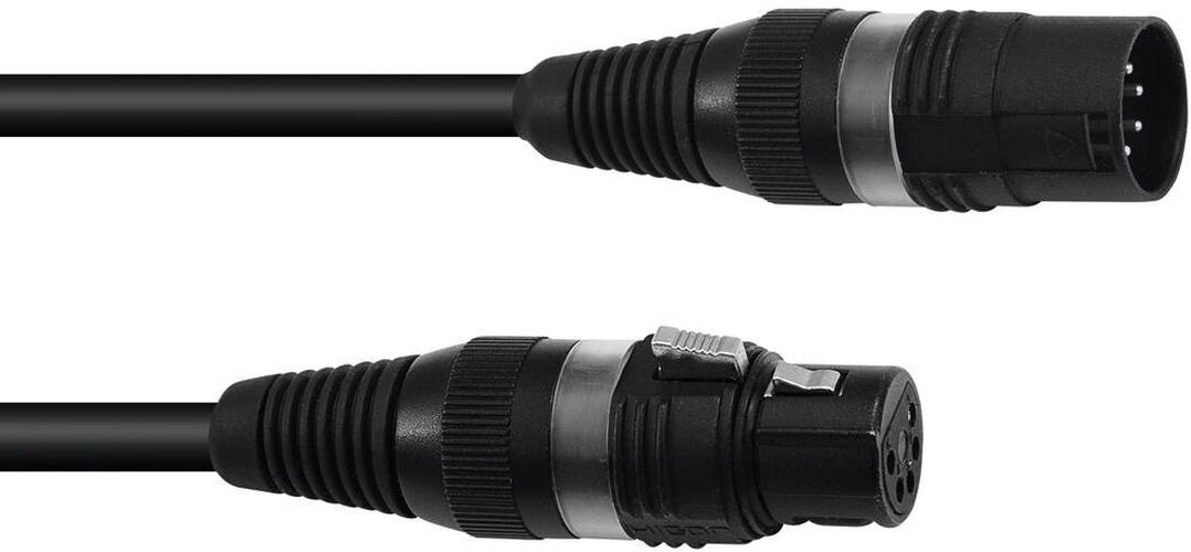 SOMMER CABLE Câble DMX XLR 5pin 3m bk Hicon - Câbles XLR 5 pol