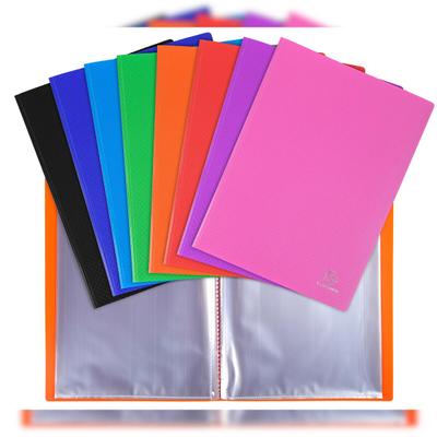 Exacompta 8860E 8x Sichtmappe aus PP 500µ, 60 transparenthüllen OPAK - A4 - Farben sortiert