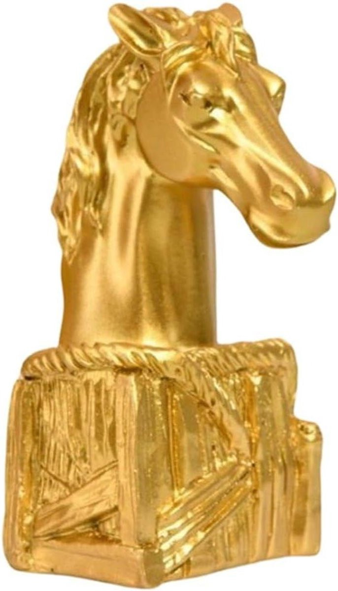 Rustiek Paardenhoofd Standbeeld voor Huisdecoratie - 5 x 10,5 cm