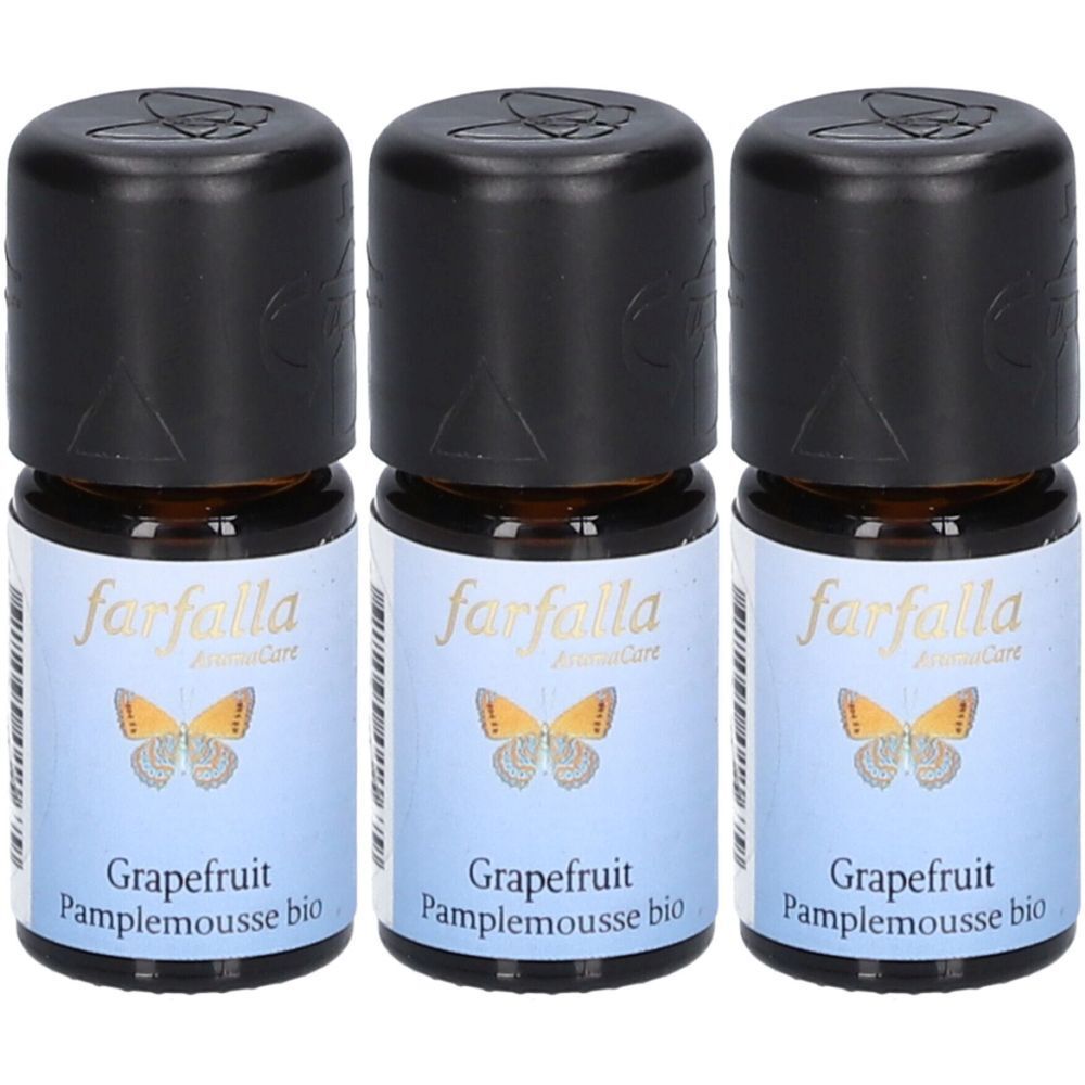 Farfalla Grapefruit Äth/Öl kbA 5 ml x3 3x5 Ätherisches Öl