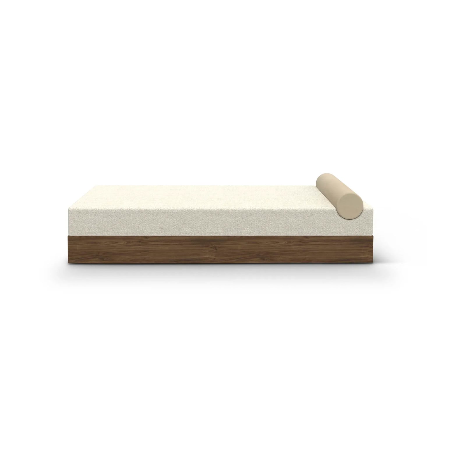 New Works Mass ligbed Karakorum ivoor 001-walnoot B/D/H: 200 x 75 x 51 cm